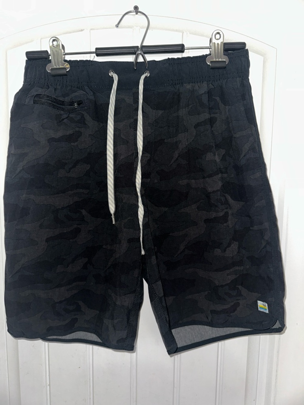 Vuori Black Camo Shorts size M